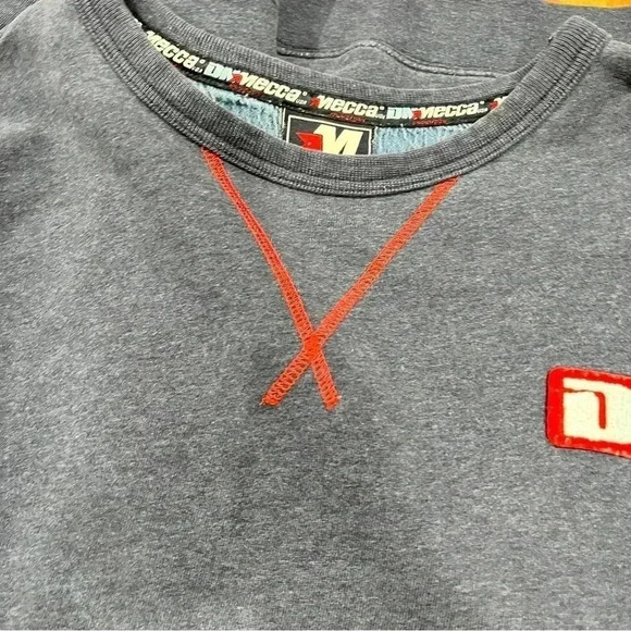 Mecca Vintage Blue Crew Neck Mens Sweatshirt Y2K Size XXL 2X pullover, c… - Picture 2 of 8